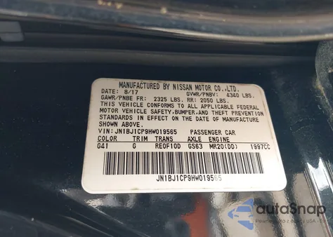 2017 Nissan Rogue Sport Sl from USA, damaged, VIN JN1BJ1CP9HW019565